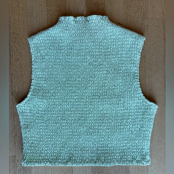 Meshki Mint Textured Tank Top - Image 2