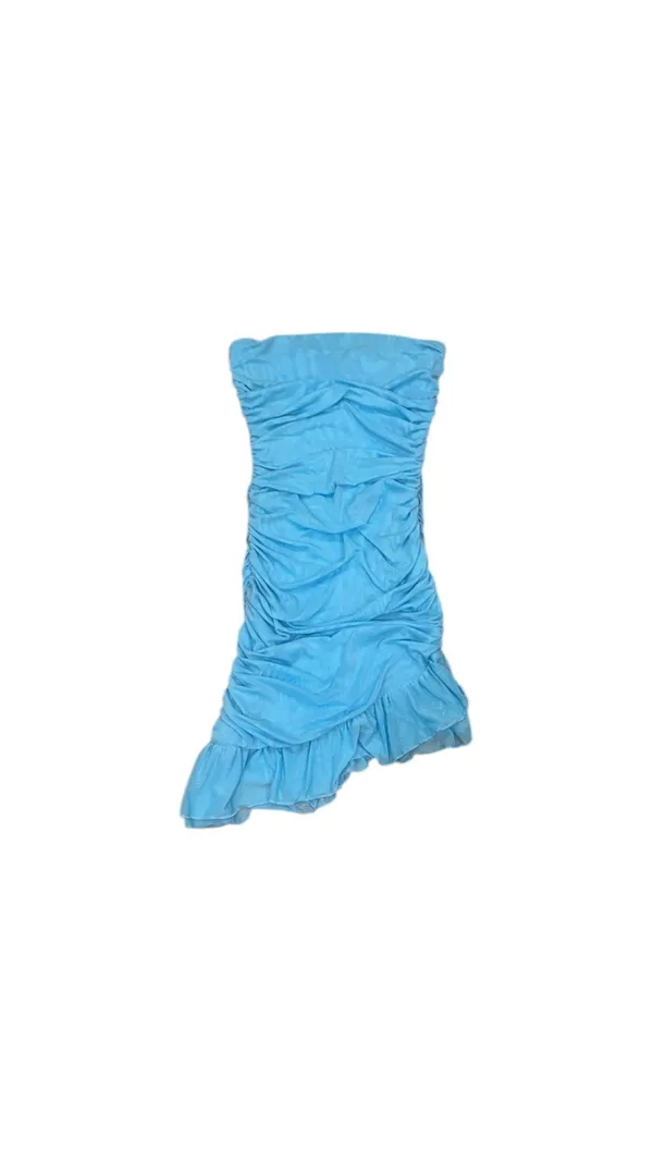 Revolve More to come blue strapless mini dress - Image 2