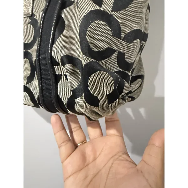 Coach Poppy Signature Black Canvas Double Handle Tote Bag, No. C1020-14530 T - Image 8