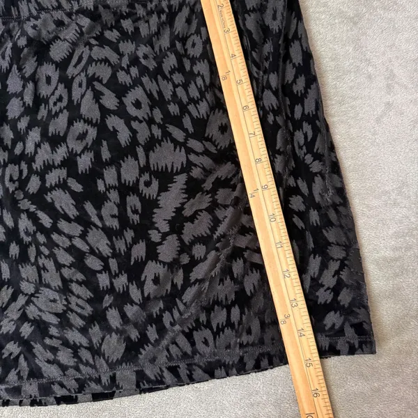 Mudd Black Velvet‎ Mini Skirt Leopard Print Jr Size XL y2k Grunge Indie Sleaze - Image 9