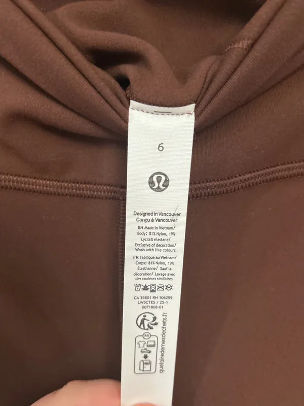 Lululemon Align HR leggings size 6 Lava Cake 28” New with tags Authentic - Image 4