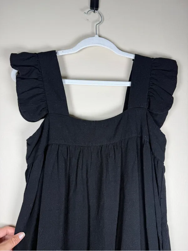 Pomander Place Tuckernuck Black Hazel Flutter Sleeve Dress Black Small - Image 10
