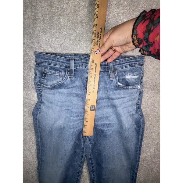 AG-ED Adriano Goldschmied Denim Phoebe Jeans Womens 28R Blue Tapered Leg - Image 10