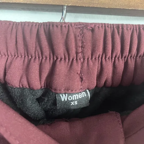 Singbring outdoor weatherproof burgundy cargo pants size xs - Image 3