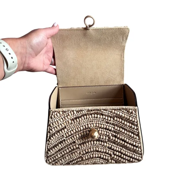 NWOT Cult Gaia Sybil Beaded Top Handle Bag Purse - Image 8