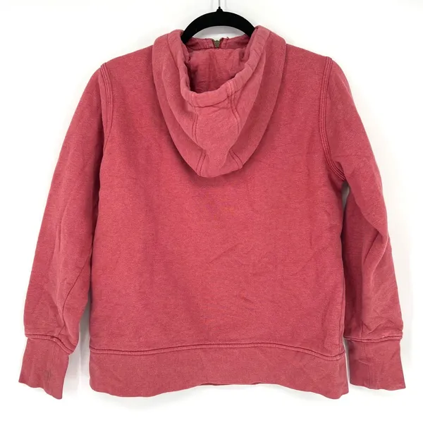 Carhartt Clarksburg 1/4 Zip Hoodie Sweatshirt Medium Red Cozy Casual‎ Workwear - Image 2