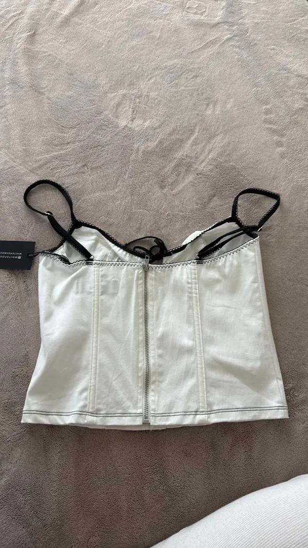 White Fox Bustier Boutique Top - Image 2