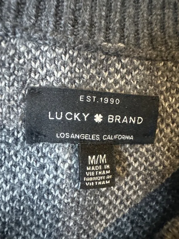 Lucky Brand Y2K Cotton Blend Sweater Women’s Size M Vintage Style Preppy Coastal - Image 2