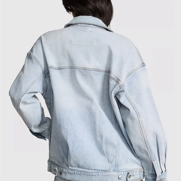 Pink Denim By‎ Oversized Trucker Jacket - Image 2