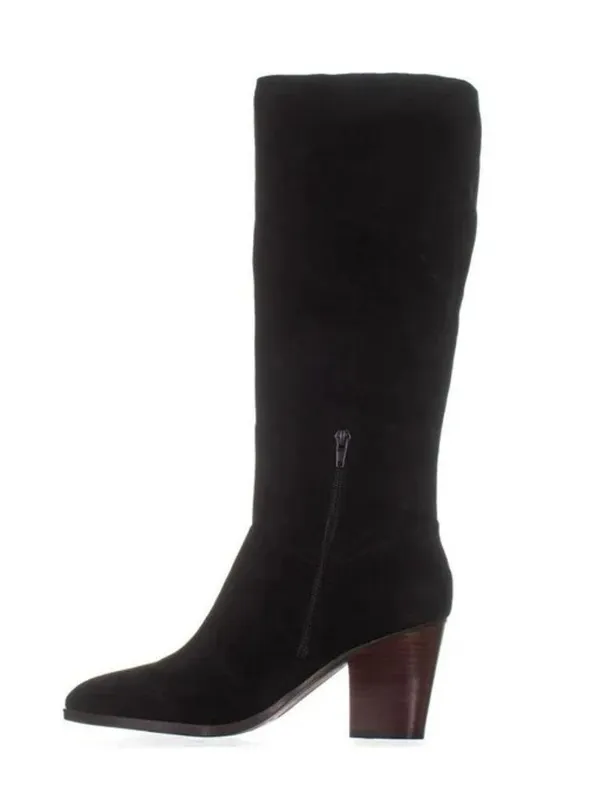 NIB Women’s Tommy Hilfiger Black Suede Boots Size 7.5 - Image 2