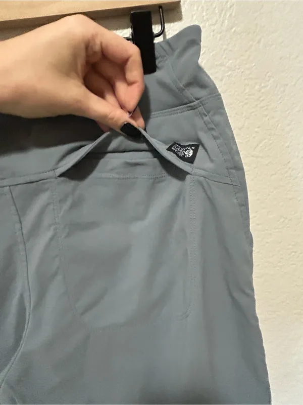 Mountain Hardwear Water Resistant Hiking Pants Light Blue Gray Pull On Women’s - Image 4