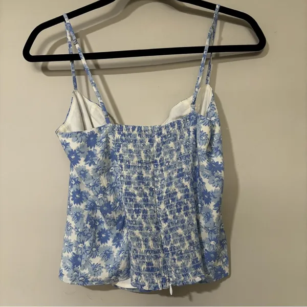 Reformation Overland Top Blue Daisy Size 8 - Image 5