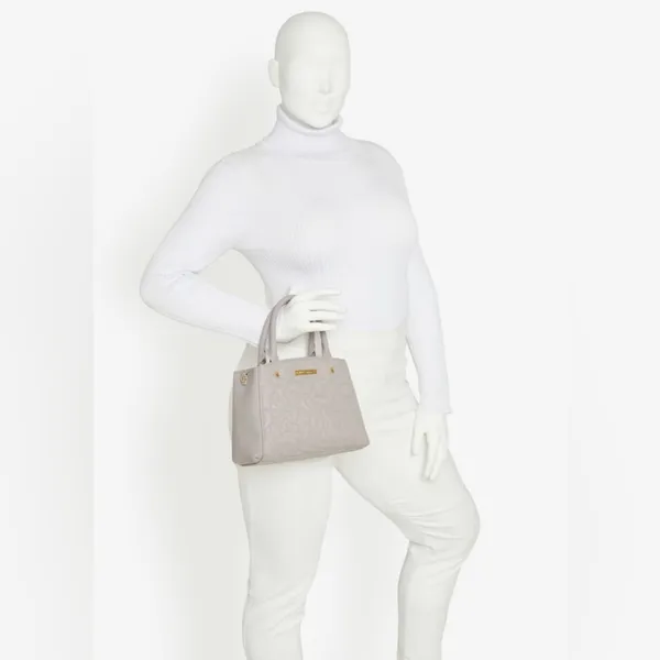 Nwt Betsey Johnson Grey Satchel Purse - Image 2