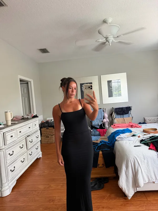 black bodycon maxi dress - Image 2