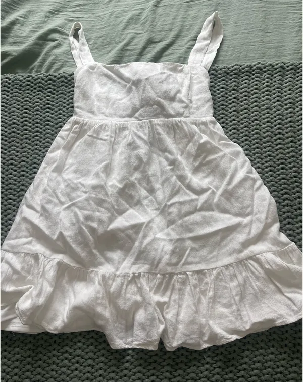 Lulus White Tie Back Dress - Image 2