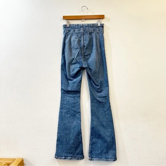Free People We‎ The Free Jayde High Rise Flare Jeans in Sunburst Blue Size 29 - Image 8