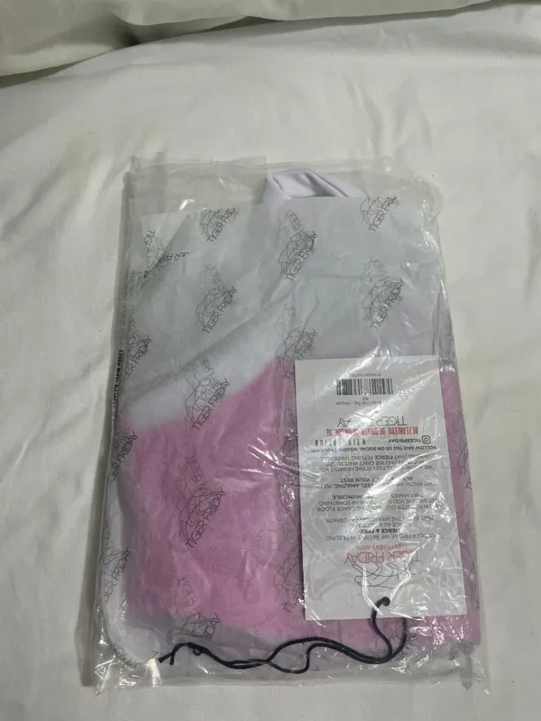 Tiger Friday High Drama Crop Top Skipper Pink/White Adult Small Dancewear NWT - Image 6