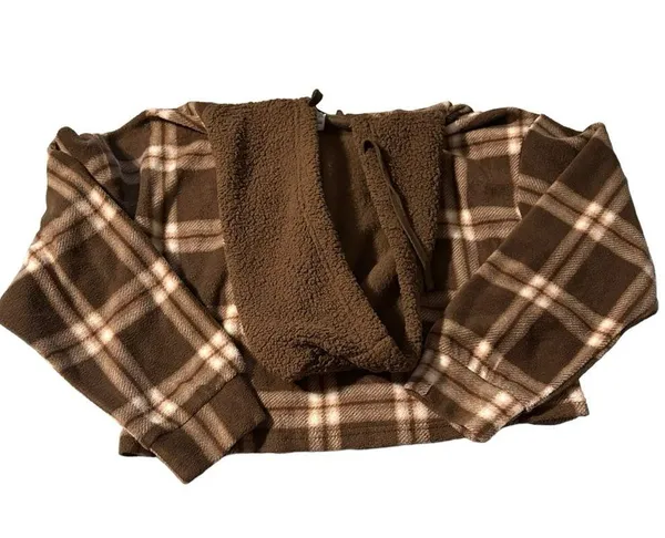 Hippie Rose women's cropped large button fleece up jack - Image 2