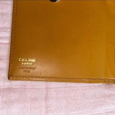 Vintage Celine Coated Canvas Monogram w Leather Accented Wallet - Image 10