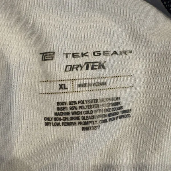 TG Tek Gear Drytek Athletic Long Sleeve Top Blue Tech Print Size XL Womens - Image 6
