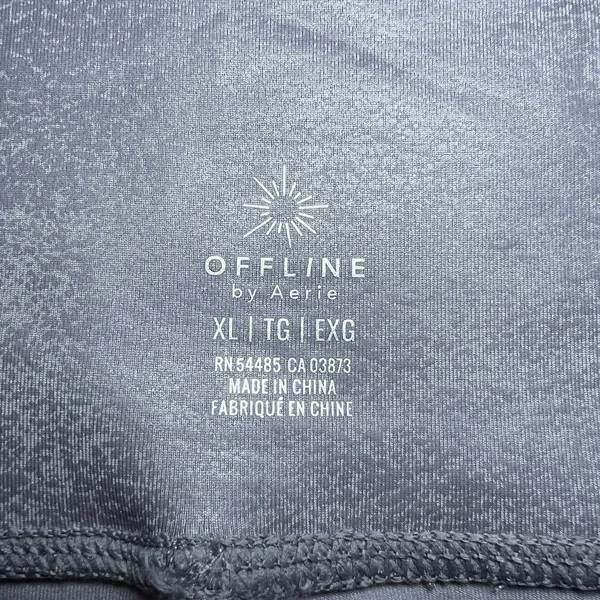 OFFLINE By Aerie Real Me High Waisted Crossover Crackle‎ Leggings Size XL NWT - Image 4