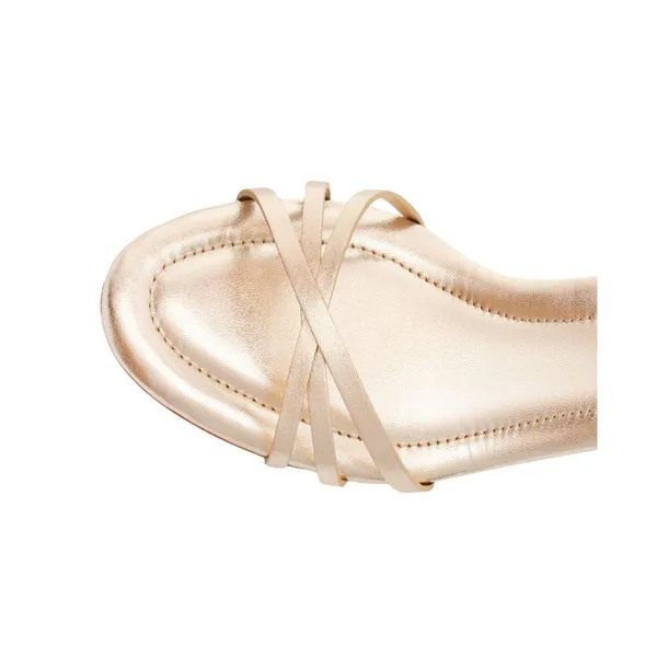 NWT Schutz Womens High Block Sandal Alexandra Gold Yellow 6.5B - Image 2