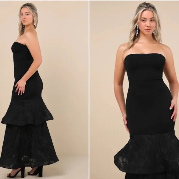 LULUS Prom Chic Wedding Holiday Sexy Elegant Vixen Sophisticated Cocktail Maxi - Image 3