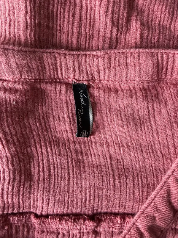 North River Button Tank Dress Pink Size M - Image 4