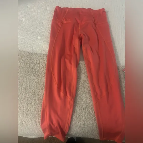 FREE PEOPLE coral leggings - Image 3