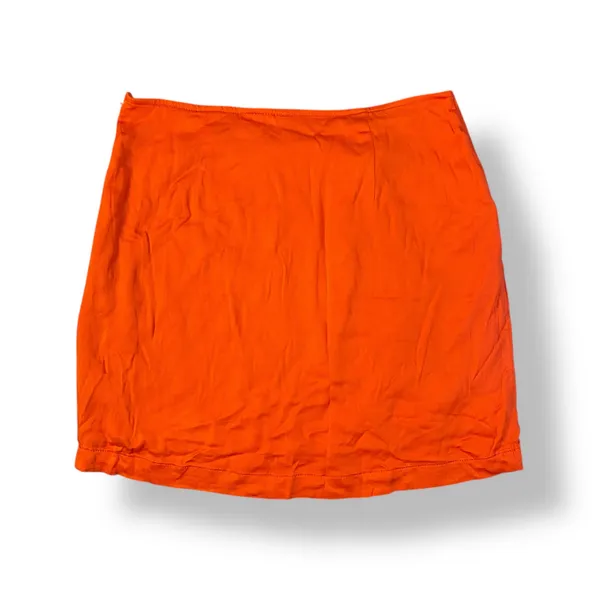 Free People NWT Knotted Mini Skirt Womens Size 8‎ Orange Boho Beachy - Image 6