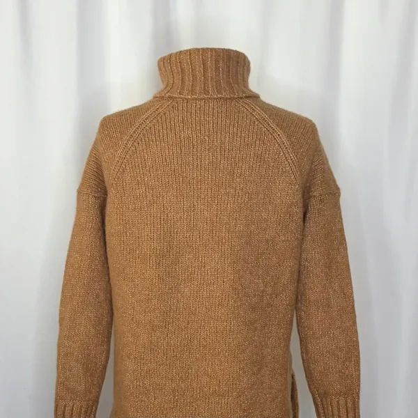 EVERLANE The Cloud Turtleneck Sweater Wool Alpaca‎ Heathered Chai Small - Image 10
