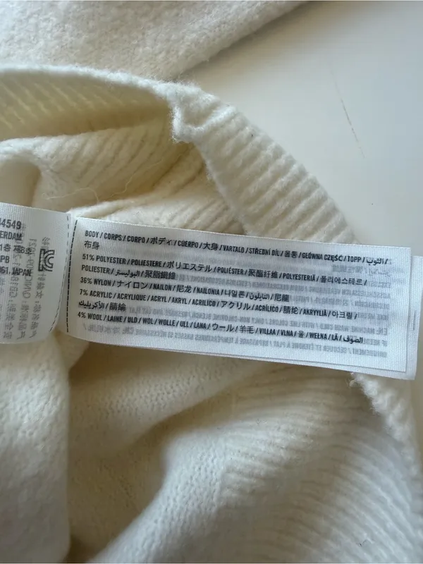NWT Abercrombie & Fitch Cream Cardigan Size Large - Image 5