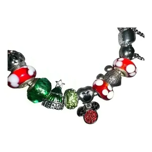 Unbranded Silver Christmas Charm‎ Bracelet - Image 3