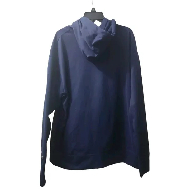 Champion Hooded Sweatshirt Womens Xl Navy With Red‎ Lettering. - Image 2