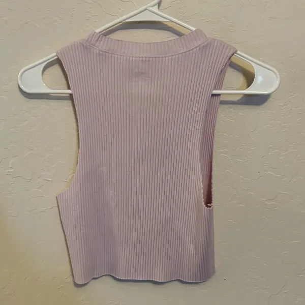 Aerie Purple-crop tank. . Excellent condition. Size Large. - Image 2