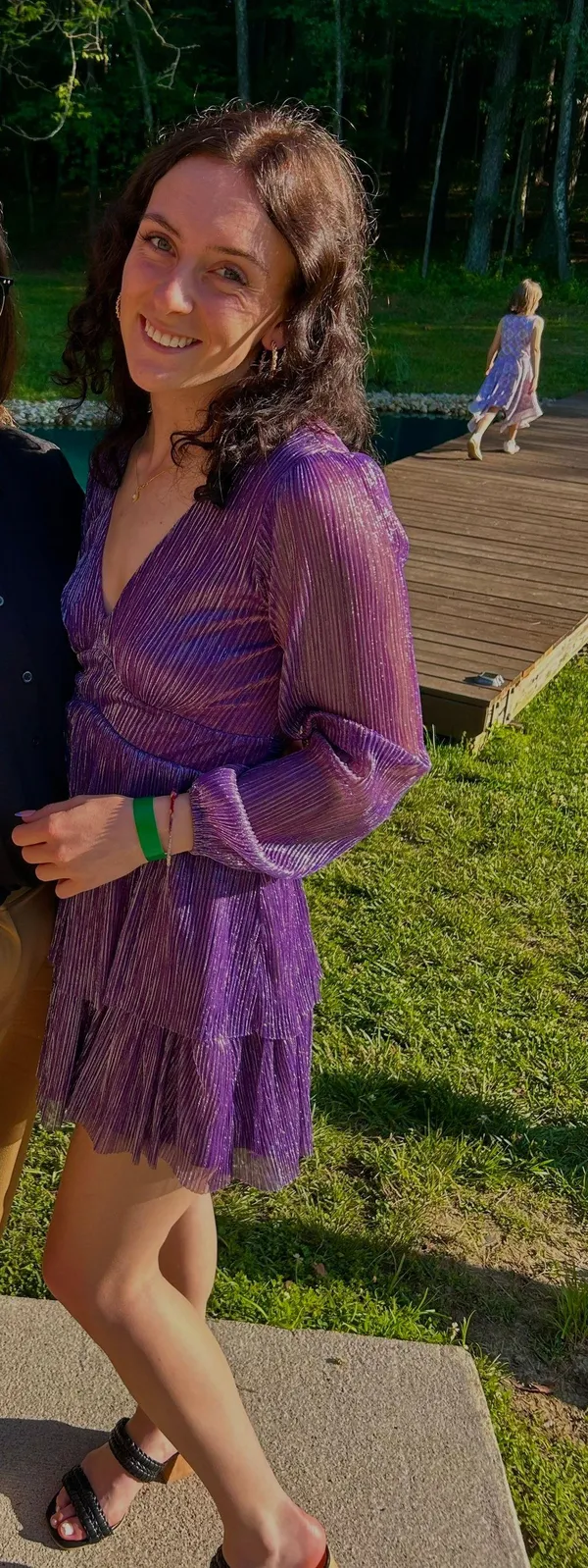 Purple Long Sleeve Dress - Image 2