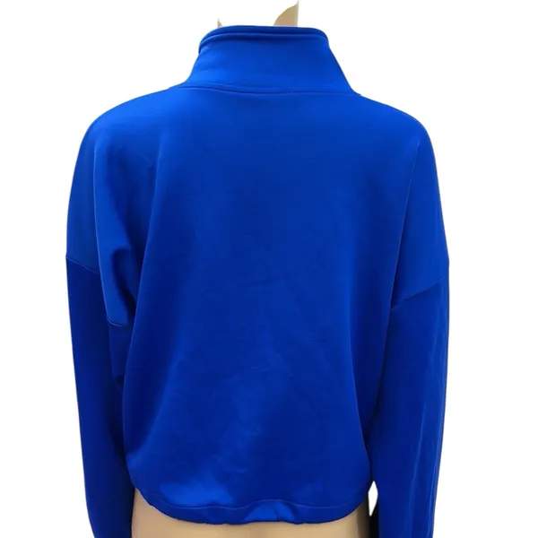 Sports Illustrated Blue Scuba Half Zip Up Popover Drawstring Waist Sweatshirt XL - Image 5