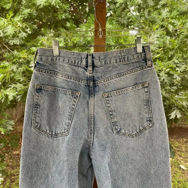 Free People We The Free Lasso Straight Leg Jeans Light Wash Size 28 - Image 7