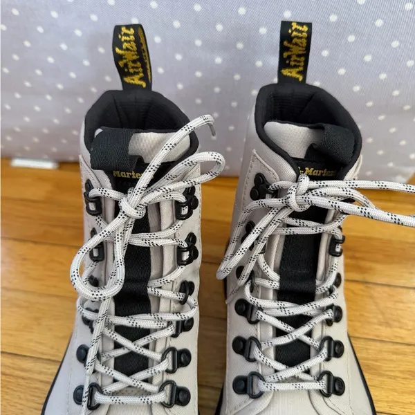 Dr. Martens Women's Beige Combat Boots - Image 6