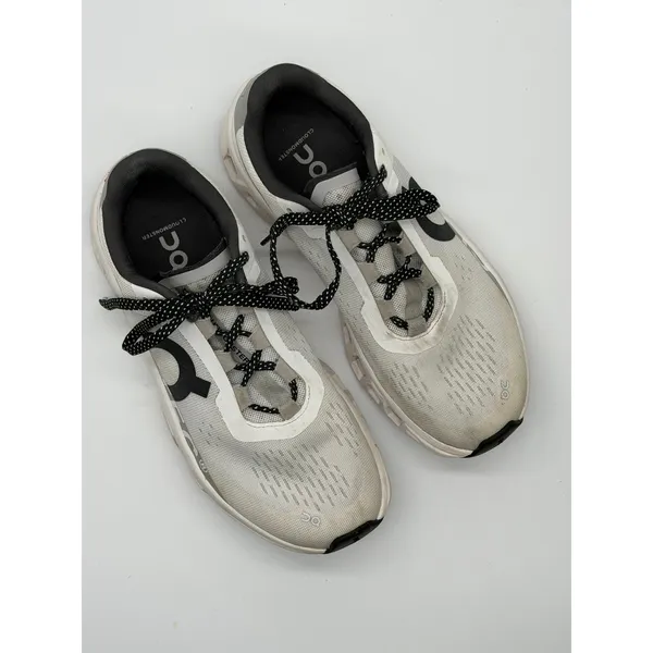 On Cloudmonster Running Shoes Women Size 7.5 White Grey CloudTec Sneakers - Image 6