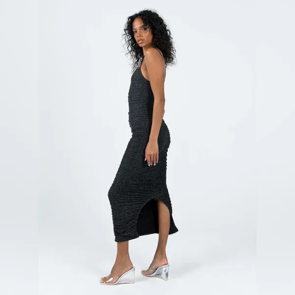 Princess Polly Reeva Maxi Dress in Black Size 2 New with tags - Image 3