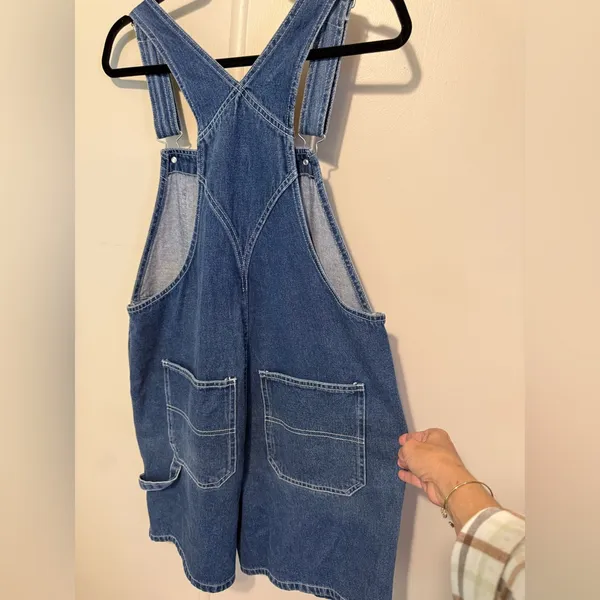 vintage Disney "Mickey Unlimited" denim shortalls Large - Image 4