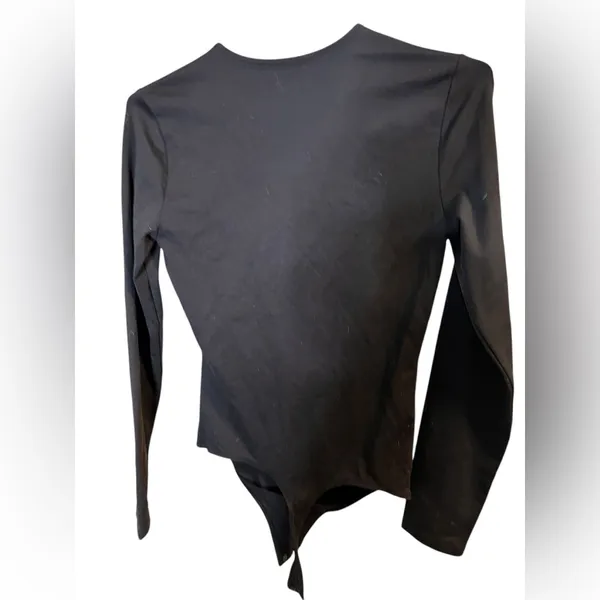 Abercrombie & Fitch Women's Cut-Out Long Sleeve Bodysuit Black Size Small - Image 4