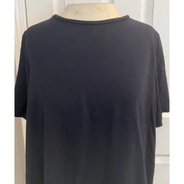 COS‎ Circle Cut Layered T-shirt Dress Sz MED Blue Flowy Lagenlook Minimalist EUC - Image 4