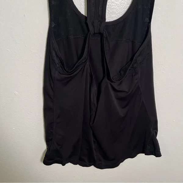 American Eagle Women's Athletic Tank Top Black Racerback‎ Lace Cut Out Stretch - Image 10