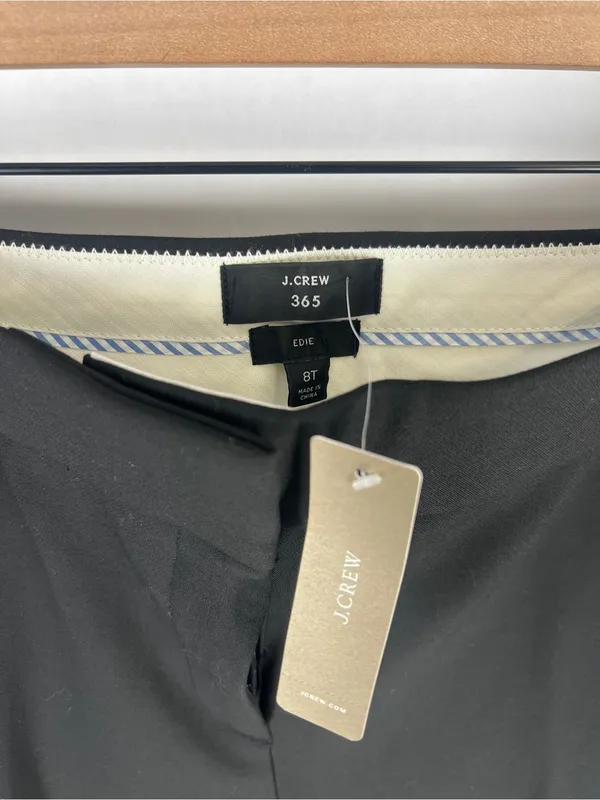 J.Crew 365 Edie Full-Length Trouser Black Size 8T – NWT - Image 4