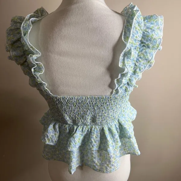 Lush small ruffle peplum top - Image 10