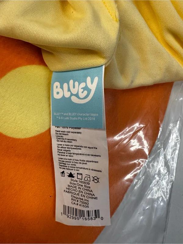 Bluey "Chilli" Plush Costume Hat & Tail Brown - Image 6