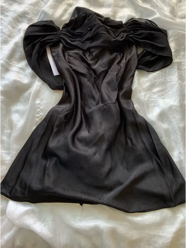 Princess Polly Adoration Mini Dress Black - Image 3