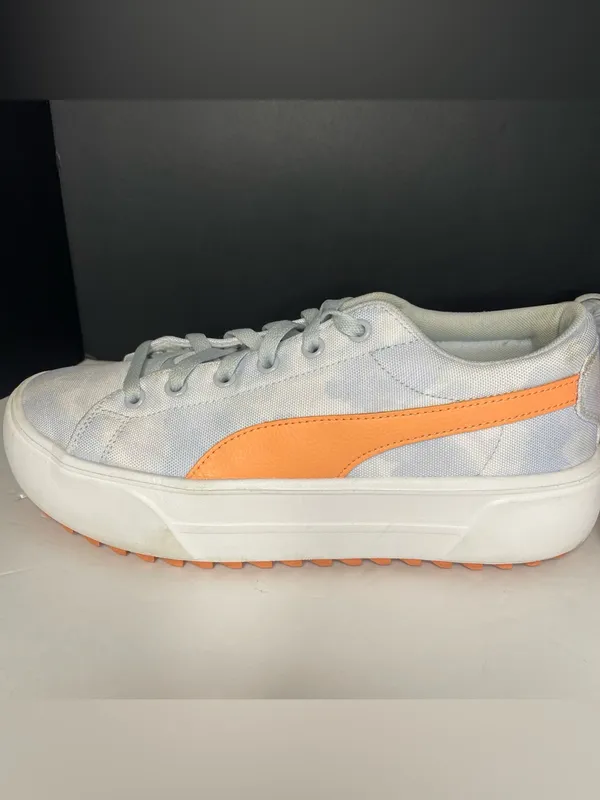 PUMA Kaia Platform Hazy Summer Women's Sneakers Tie-Dye Peach Blue White Size 10 - Image 3